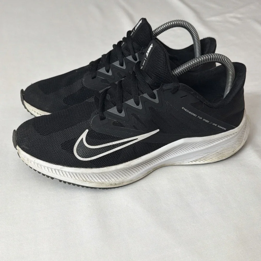 Nike CD0232-002 Quest 3 Running Shoes Black/‎ White- Iron Grey Womens Size 9 Gym